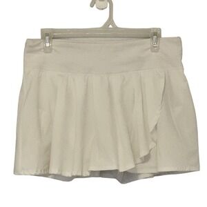 Joy Lab White Skort Ruffle Athletic Tennis Golf Running Activewear Large